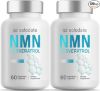 NMN + Resveratrol Supplement 99% Purity, 4-in-1 Upgraded NMN Supplement 1000mg for Maximum Antioxidant & Anti-Aging, Boost NAD+, Cellular Energy Metabolism - 120 Capsules